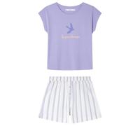 Women'secret Short Pyjama Weekly Hope Stripe Pigiama, Viola, XS Donna