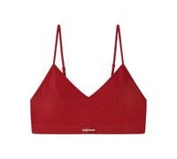 Women'secret Top Triangular Natural Cuadrillé Reggiseno, Granato, L Donna