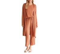 women'secret Vestaglia Spring Soft Touch, Toffee, L Donna