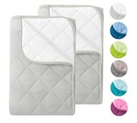 wometo 2 pezzi Microfibra Piumino estivo reversibile 135x200 oekoTex - Bianco e Bianco Lana resistente all'ebollizione 95° Piumone estivo leggero I utilizzabile senza copripiumino I Set di 2 pezzi
