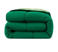 wometo Piumone 135x200 cm OEKO-TEX double face verde scuro/verde | Utilizzabile senza copripiumino - piumone per tutto l'anno, estate e inverno - morbido e avvolgente