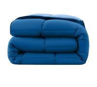 wometo Piumone 155x220 cm OEKO-TEX double face blu scuro/blu | Utilizzabile senza copripiumino - piumone per tutto l'anno, estate e inverno - morbido e avvolgente