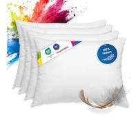 wometo Set di 4 cuscini di piume, 100% piume, 40 x 60-300 g, Oeko-Tex (4 pezzi)