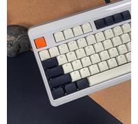 Womier Copritasti a basso profilo - PBT Shine Through Keycaps 60 65 75 100 percento, retro tasti per tastiera tastiera full size per Cherry Gateron MX Switch tastiera meccanica, retro color carbonio