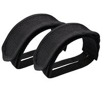 Wommty - 1 paio di cinghie per pedali della bicicletta, con clip a nastro per bici a ingranaggi fissi, colore: nero