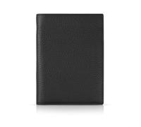 Womo Portafoglio Vert con Porta Monete. Vitello Naturale. Nero, Accessori da Viaggio-Custodia per passaporto Uomo, 14 x 10,5 x 2 cm
