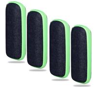 WONAVEHY Confezione da 4 custodie per occhiali da vista, unisex, custodia rigida per occhiali, custodia per occhiali da uomo e donna, Verde, Taglia unica