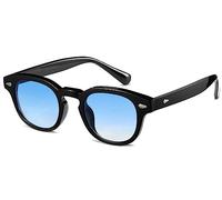 WONAVEHY Occhiali da sole Mens Womens Unisex Retro occhiali da sole per gli uomini donne Pirata Capitano Johnny Depp Stile Vintage Rotondo Stile Occhiali da sole colorati per gli uomini Signore Moda