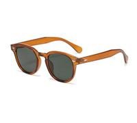 WONAVEHY Occhiali da sole Mens Womens Unisex Retro occhiali da sole per gli uomini donne Pirata Capitano Johnny Depp Stile Vintage Rotondo Stile Occhiali da sole colorati per gli uomini Signore Moda