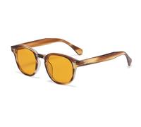 WONAVEHY Occhiali da sole Mens Womens Unisex Retro occhiali da sole per gli uomini donne Pirata Capitano Johnny Depp Stile Vintage Rotondo Stile Occhiali da sole colorati per gli uomini Signore Moda