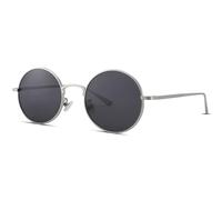 WONAVEHY Occhiali da Sole Polarizzati Retrò Classici Rotondi Vintage Mens Womens Sunglasses Occhiali da Sole UV400 Montatura da Uomo e Donna