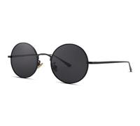 WONAVEHY Occhiali da Sole Polarizzati Retrò Classici Rotondi Vintage Mens Womens Sunglasses Occhiali da Sole UV400 Montatura da Uomo e Donna