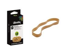 WONDAY Braccialetti in gomma biondo 200 x 10 mm, confezione da 100 g