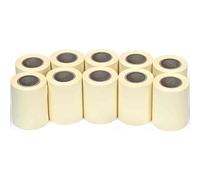 WONDAY Confezione da 10 ricariche per dispenser per note, 10 m x 60 mm, colore: Giallo