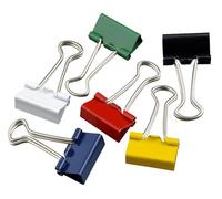 Wonday - Confezione di 6 pinze da disegno a doppia clip in metallo, 19 mm, colori assortiti