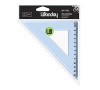 Wonday Squadra in plastica infrangibile 45°, 21 cm