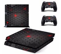 Wondder - Skin adesiva protettiva in vinile per console PS4 + 2 skin per controller + 2 impugnature per pollice in silicone (colore 17)