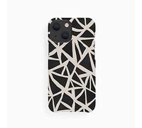 WONDEE Custodia ecologica autopulente Compatibile con iPhone 13 - Antibatterico, sostenibile, Biodegradabile - Bio Case Antimicrobica Cover iPhone 13 Pro MAX Triangles