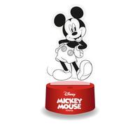 WONDEE Disney Lampada Led 3D Topolino Mickey Mouse Con Telecomando Multicolore Per Decorazione e Luce Notturna Cameretta Bambino, Atmosfera Notturna Rilassante, Disney Regalo Bambini