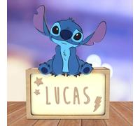 WONDEE Disney Lampada Stitch Bambina Personalizzata Con Nome - Lampada Luce Notturna Bambini di Stich, Regalo Neonato e Regalo Battesimo Bimba, Disney Regali Personalizzati Bambini Lilo e Stitch