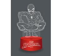 WONDEE Marvel Lampada Led 3D Spiderman Con Telecomando Multicolore Per Decorazio