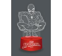 WONDEE Marvel Lampada Led 3D Spiderman Con Telecomando Multicolore Per Decorazione e Luce Notturna Cameretta Bambino, Atmosfera Notturna Rilassante, Regalo Spiderman Bambino