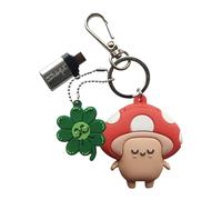 WONDEE Mr Wonderful [2 in 1] portachiavi + chiavetta USB e USB C divertente 32 GB con adattatore USBC - simpatico e divertente chiavetta USB Kawai regalo per ragazze e donne