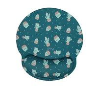 WONDEE Mr Wonderful Tappetino per mouse con poggiapolsi in gel verde con design Kawaii Cactus - Tappetino per mouse ergonomico divertente - Tappetino per mouse per ragazze e donne