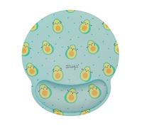 WONDEE tappetino per mouse con poggiapolsi in gel verde design Kawaii Avocado - Tappetino ergonomico divertente per ragazze e donne