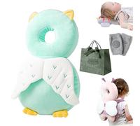 Wonder Baby Head Protector, Baby Head Protector Backpack, Head Protection Backpack, Safety Pad Backpack for 5-24 Months Baby Learning Walking Crawling (Owl)