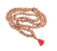 Wonder Care Autentico Rudraksh Mala con rosario Mukhi - Veri semi di Rudraksha himalayano, Ornamento religioso, Rosario Japa Mala Collana - Importato dal Nepal, Unisex