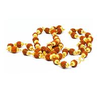 Wonder Care Autentico Rudraksh Mala con rosario Mukhi - Veri semi di Rudraksha himalayano, Ornamento religioso, Rosario Japa Mala Collana - Importato dal Nepal, Unisex