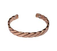 Wonder Care Bracciale in rame puro per donna e uomo Copper Kada per uomo Fascia magnetica in rame con custodia in velluto e scatola regalo