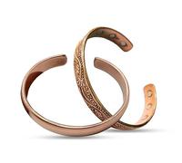 Wonder Care Bracciale rame puro per uomo e donna, Kada in rame da uomo, cinturino in rame con custodia in velluto e confezione regalo