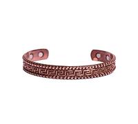 Wonder Care, Bracciale rigido per l’equilibrio in puro rame, con magneti e senza magneti, da uomo e da donna, regolabile (con 6 magneti)