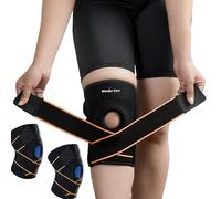Wonder Care Ginocchiera a compressione con stabilizzatori laterali e anello in gel per rotulea, ginocchiera regolabile per alleviare dolori articolari, artrite, dolore al ginocchio, lacerazione del