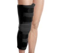 Wonder Care Ginocchiera immobilizzatore per supporto del ginocchio per lussazione, legamenti, strappi, stabilizzazione Ginocchio per uomini e donne (19" di larghezza), Nero_3XL