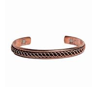 Wonder Care Il braccialetto in rame al 100% per donne e uomini indossa questo braccialetto in rame Kada è regolabile e braccialetto magnetico kada di design da regalare