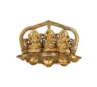 Wonder Care Lampada Diya Lakshmi Ganesha Saraswati per Pooja e decorazione della casa, decorazioni per Diwali, Diya tradizionale per Diwali, lampada Diya per Pooja