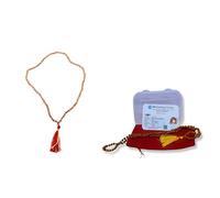 Wonder Care Rosario Rudraksh Mala autentico da 4 mm con 5 facce (108+1) perline [29,2 cm]