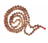 Wonder Care Wc Authentic 5 Face Rudraksh Mala - Rosario naturale con semi di rudraksha ornamentale, collana Japa Mala (12 mm x 2 unità), 73,6 cm