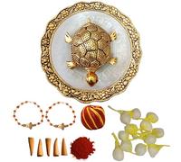 Wonder Care Wc_Raksha Bandhan Festive Rakhi Set - Combinazione di Rakhi per fratelli e sorelle - Confezione da 2 Rudraksha Rakhi/Roli Chawal Hamper/Piatto Tartaruga/Biglietto di auguri speciale.