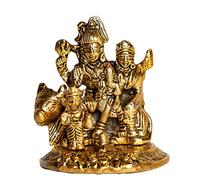 Wonder Care WC_Shiva Statue Figurines Home Decor/The Triadic Heart of Shiva Pariwar with Shiv Ling/Meet My Hindu Gods/Mini Hindu Statues/Statue Shiva/Shiva Lingam/Lord Shiva Car