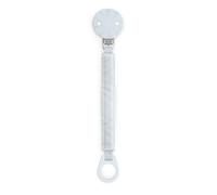 Suavinex, Portaciuccio in Panno, Morbido e Flessibile, Nastro con Design Double-Face, Catenella per Ciuccio, Portaciuccio con Clip. Per Bambini +0 Mesi, Adatto ai Neonati, Wonderland Azzurro
