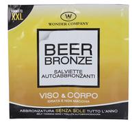 Wonder Company Beer Bronze Salviette Abbronzanti 1 pz Salviette