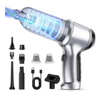 Wonder Forge Aspirapolvere manuale, Mini Aspirapolvere Leggero Portatile Ricaricabile da 18000Pa Type-C, Aspirapolvere Per Auto 3 in 1 Con Motore Senza spazzole, Per Auto Animali Domestici Casa Auto