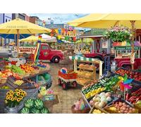 Wonder Forge Puzzle da 1000 pezzi per adulti del giorno del mercato agricolo | pezzi unici e perfettamente aderenti | Immagini divertenti e vivaci | Esclusiva Amazon