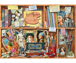 Wonder Forge The Artist's Cabinet - Puzzle da 1000 pezzi per adulti, pezzi unici e perfettamente aderenti, immagini divertenti e vivaci | Esclusiva Amazon