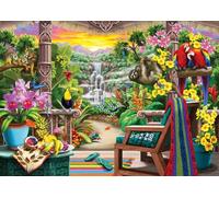 Wonder Forge Tropical Retreat, puzzle da 1000 pezzi per adulti, pezzi unici e perfettamente aderenti, immagini divertenti e vivaci, esclusiva Amazon