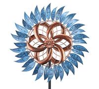 WONDER GARDEN Girandola a vento, grande, in metallo, per patio, prato e giardino, decorazioni per esterni, 1,8 m